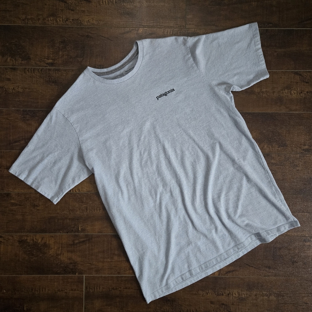 Patagonia Responsibili-Tee Blue Gray Size Medium